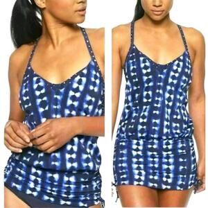 Athleta Mashiko Dress or Side Scrunch Tankini Underwire Bra Cup size 32D/DD NWT